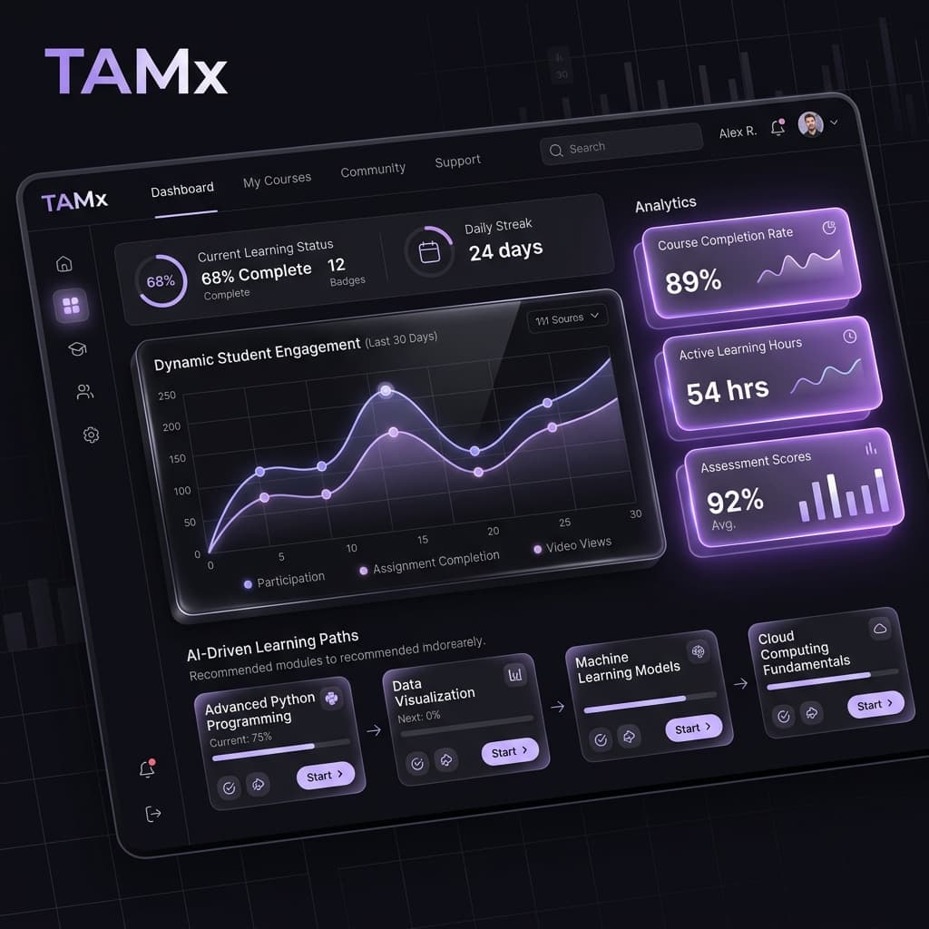 TAMx LMS Premium Dashboard